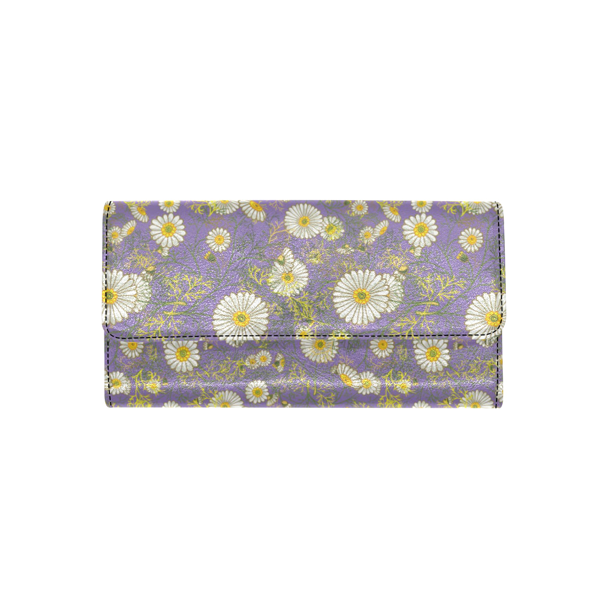Daisy Pattern Print Design DS011 Women's Trifold Wallet