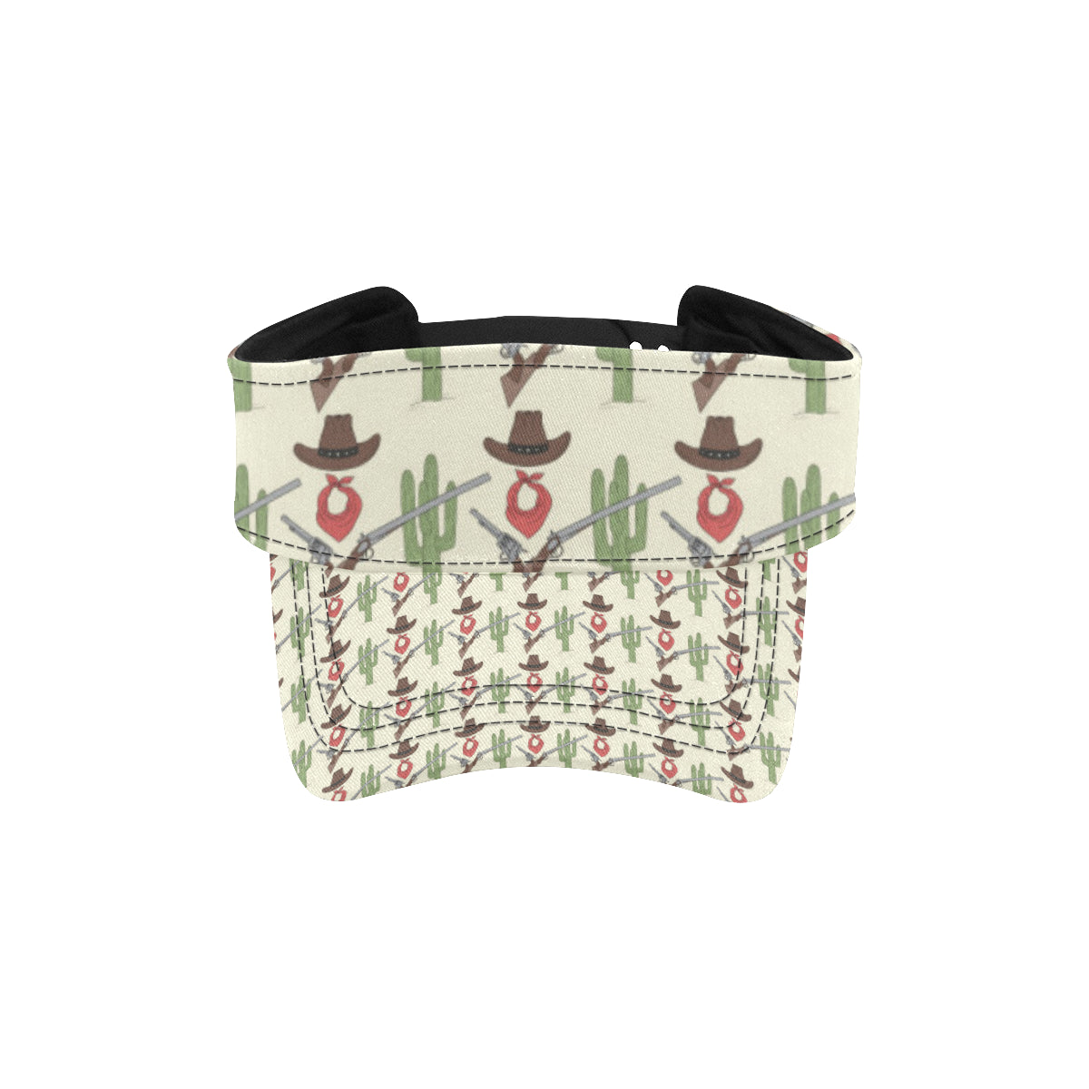 Western Cowboy Print Unisex Sun Visor