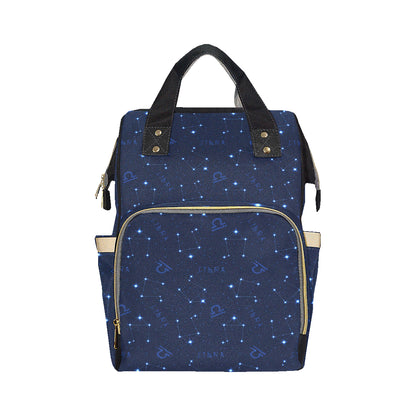 Libra Pattern Print Design 04 Diaper Bag Backpack