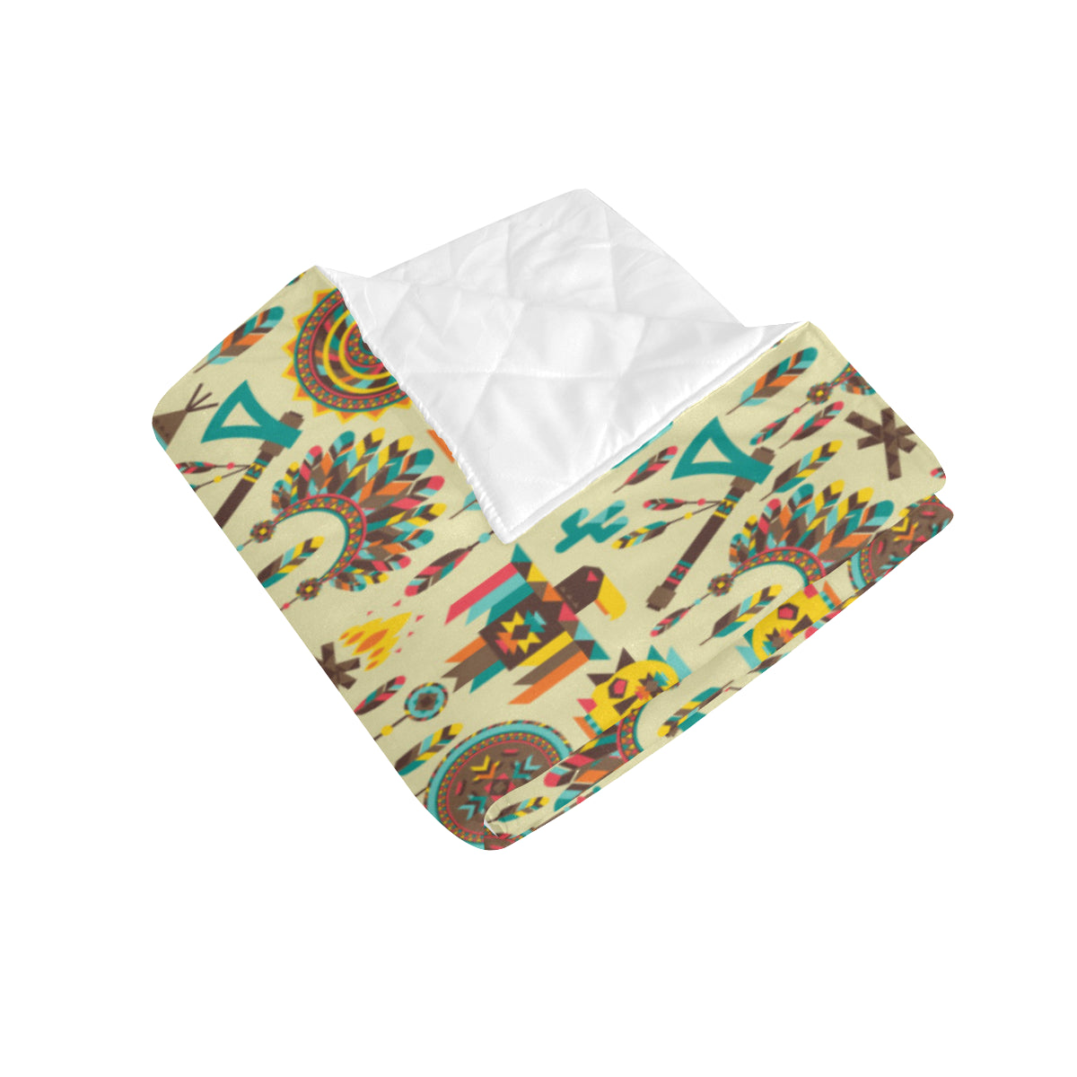 Tribal indians native american aztec Premium Quilt