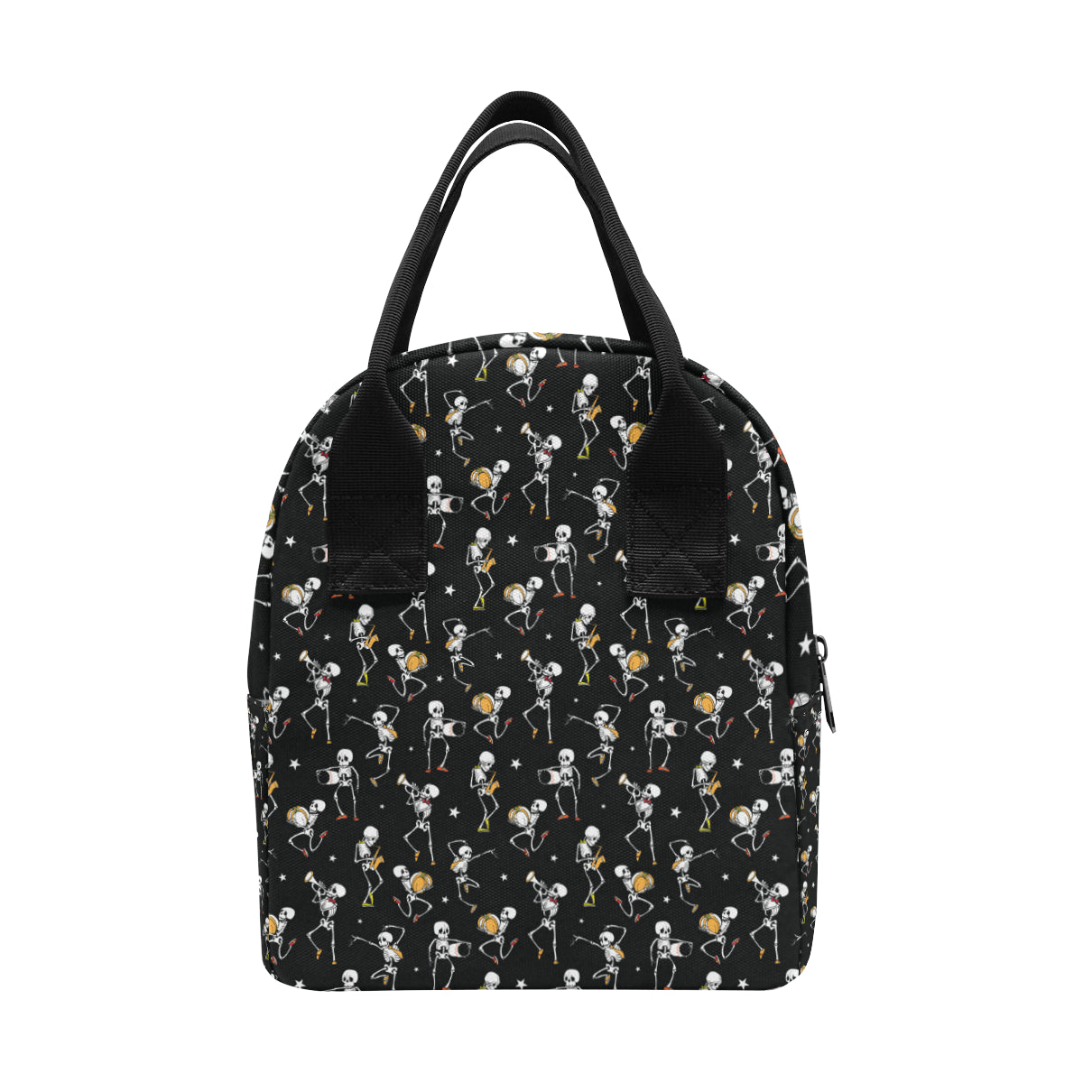 Skeleton Dance Print Insulated Lunch Bag