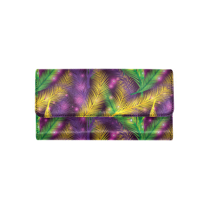 Mardi Gras Pattern Print Design 09 Women's Trifold Wallet