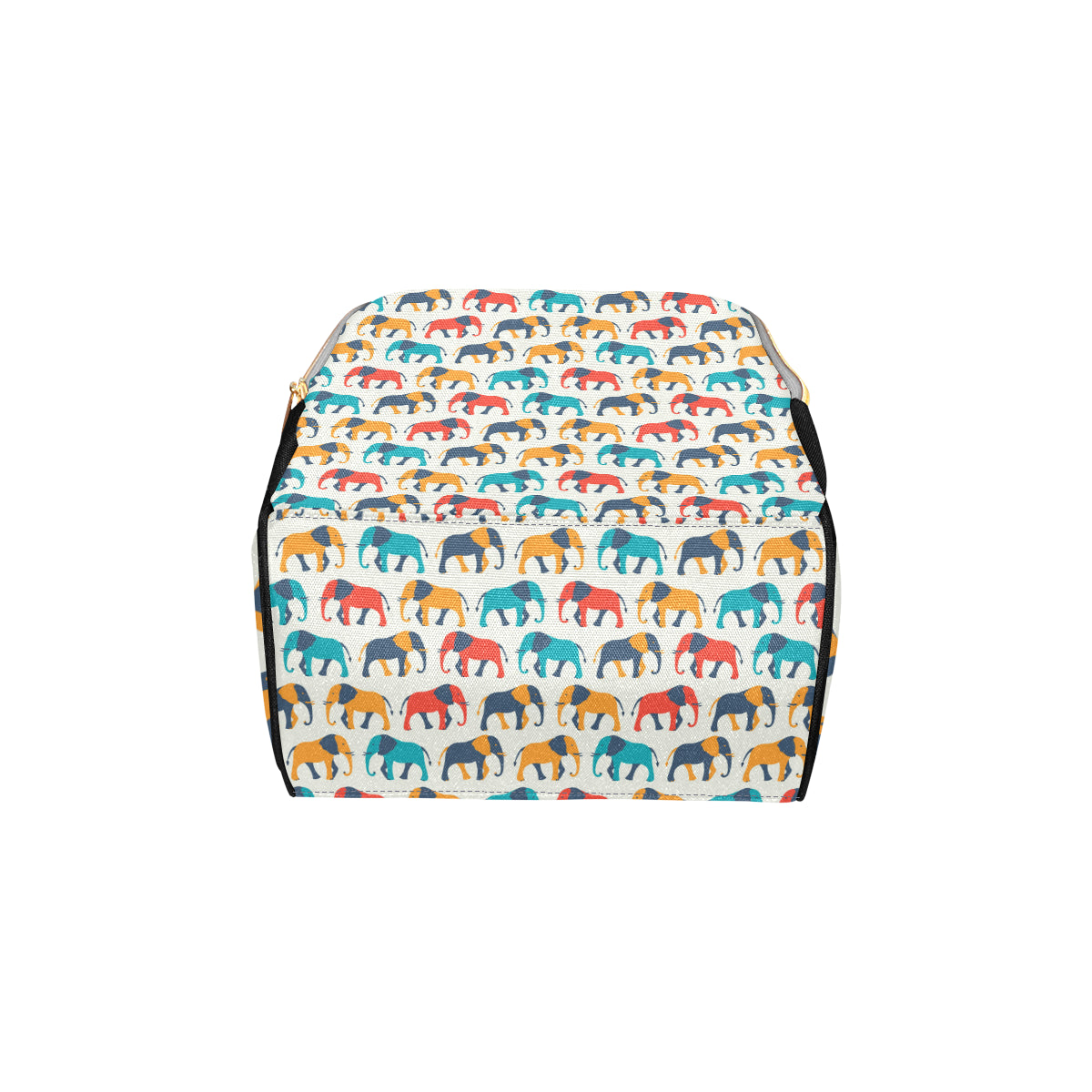 Elephant Colorful Print Pattern Diaper Bag Backpack