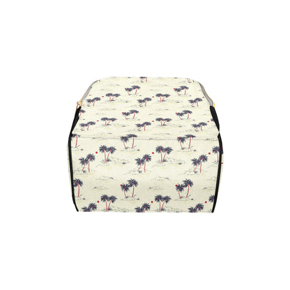 Palm Tree Pattern Print Design PT08 Diaper Bag Backpack