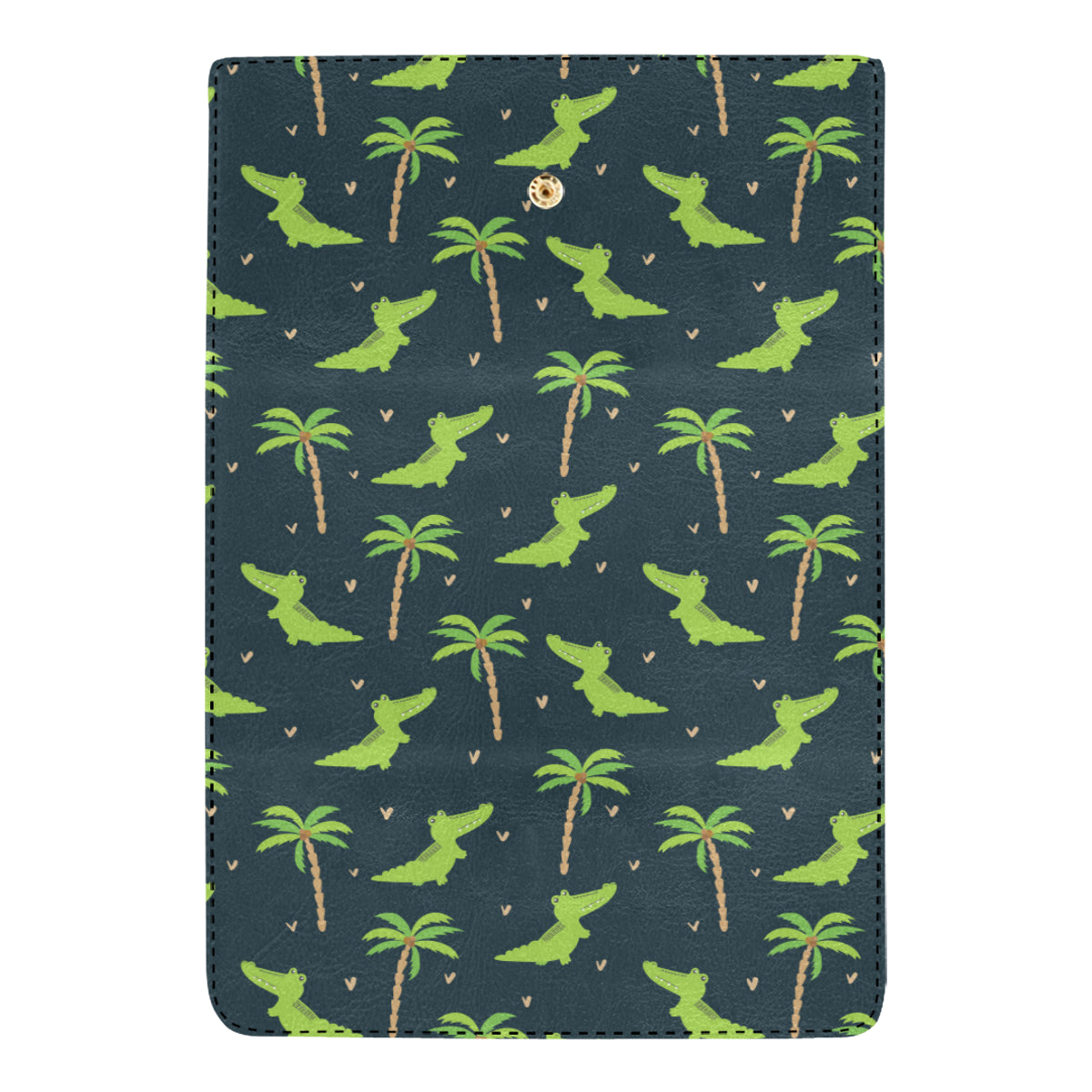 Alligator Pattern Print Design 02 Women's Trifold Wallet