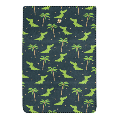 Alligator Pattern Print Design 02 Women's Trifold Wallet