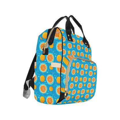 Grapefruit Pattern Print Design GF03 Diaper Bag Backpack