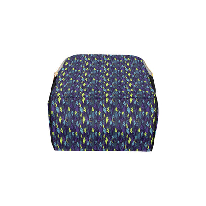 Shark Neon color Print Diaper Bag Backpack
