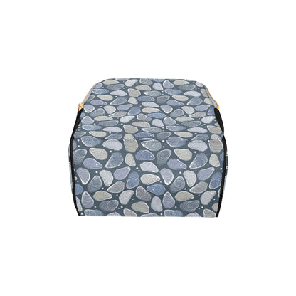 Oyster Pattern Print Design 02 Diaper Bag Backpack