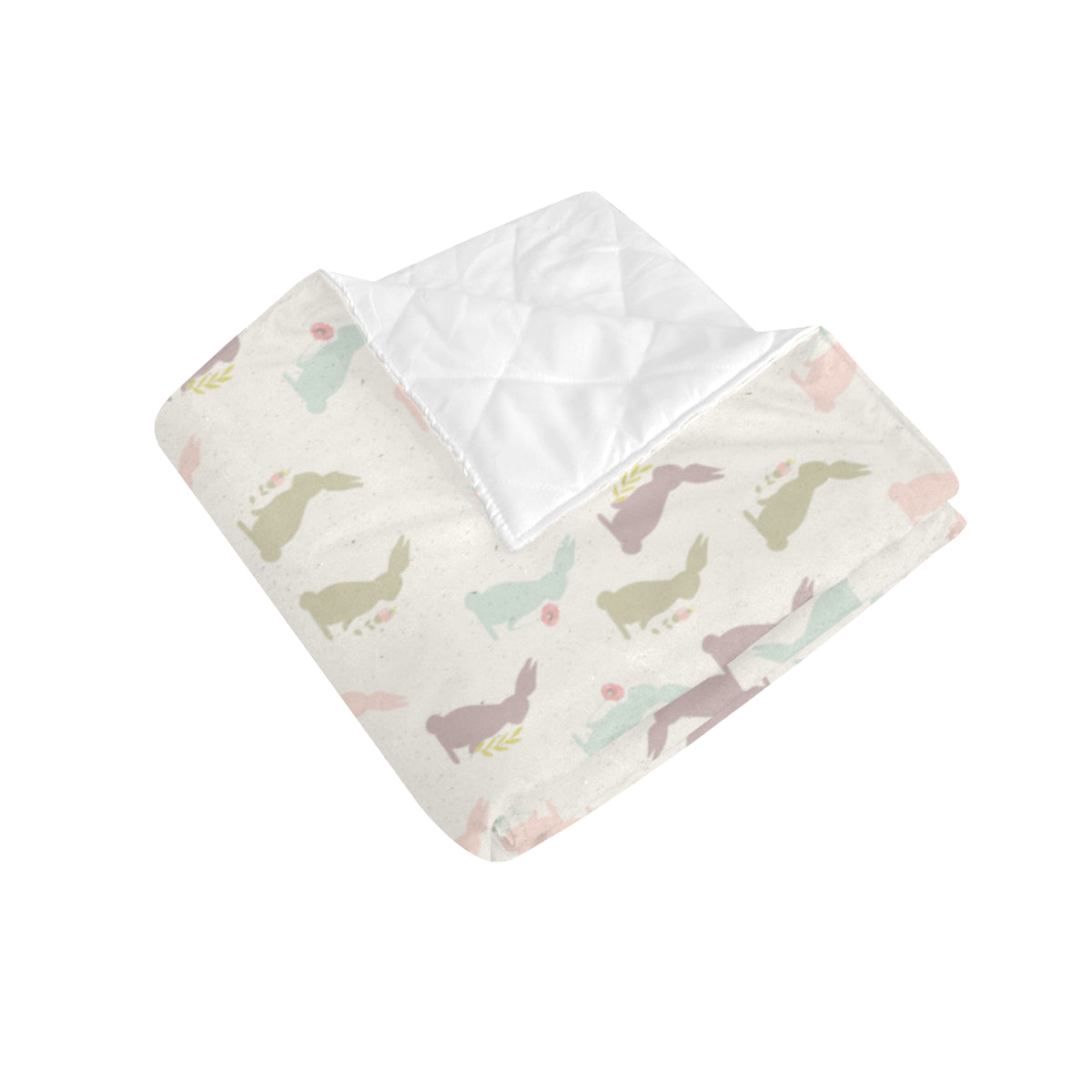 Bunny Pattern Print Design 05 Premium Quilt
