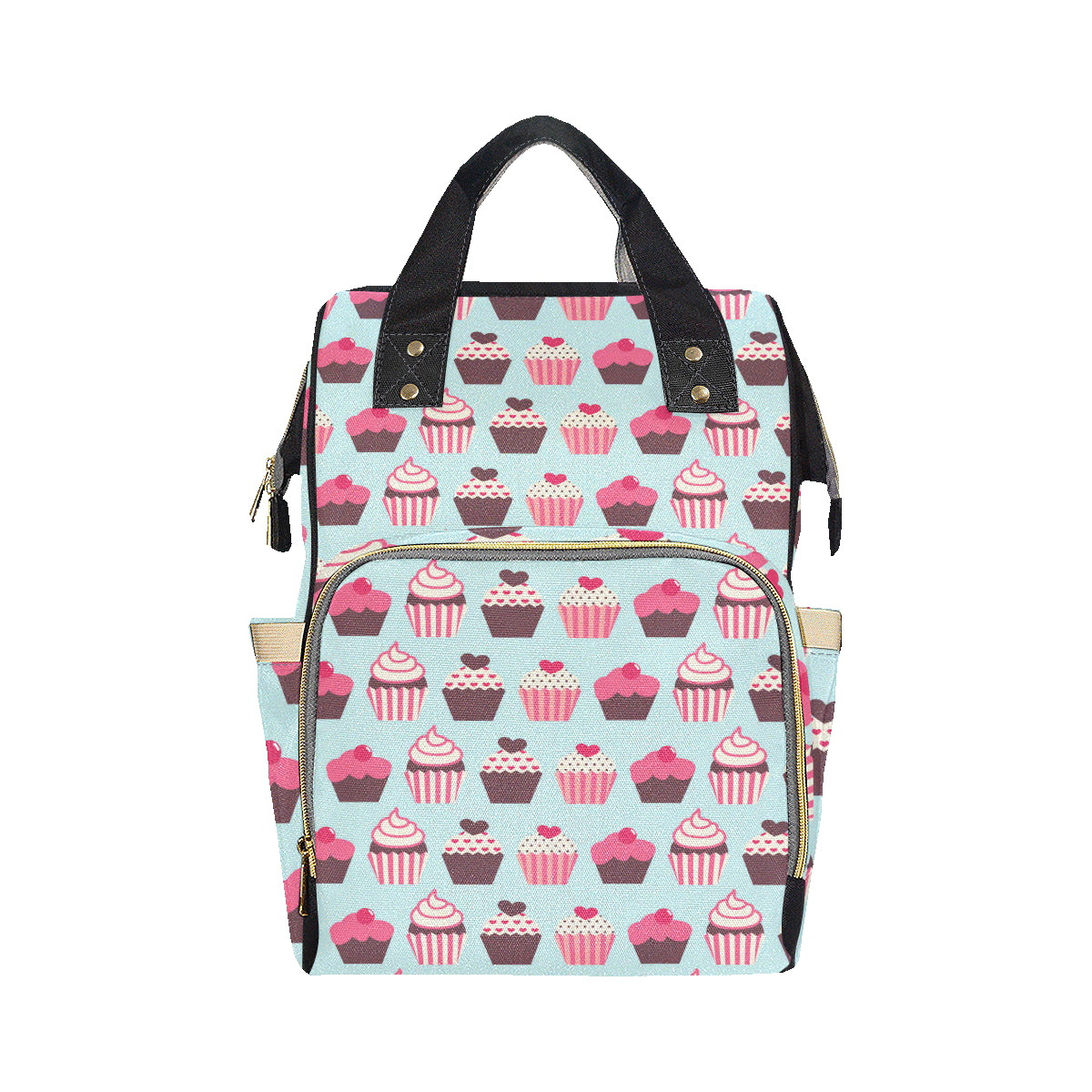 CupCake Print Pattern Diaper Bag Backpack