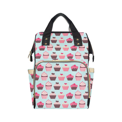 CupCake Print Pattern Diaper Bag Backpack