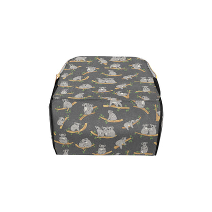 Koala Pattern Print Design 07 Diaper Bag Backpack