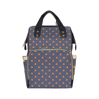 Campfire Pattern Print Design 02 Diaper Bag Backpack