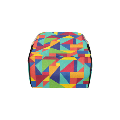 Mosaic Pattern Print Design 01 Diaper Bag Backpack