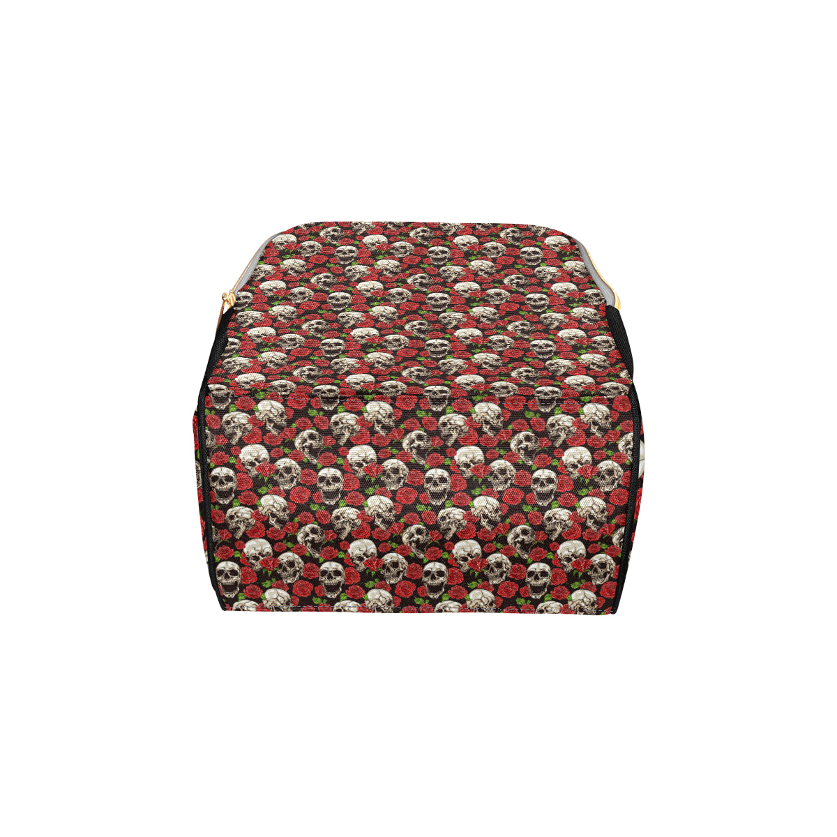 Skull Roses Design Themed Print Diaper Bag Backpack