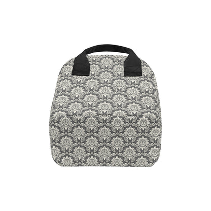 Damask Elegant Print Pattern Insulated Lunch Bag