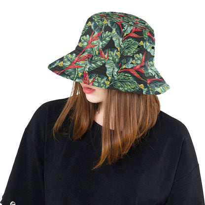 Bird Of Paradise Pattern Print Design BOP06 Unisex Bucket Hat