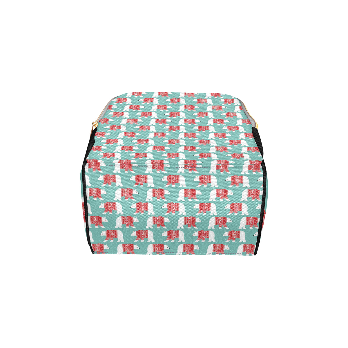Polar Bear Pattern Print Design A04 Diaper Bag Backpack