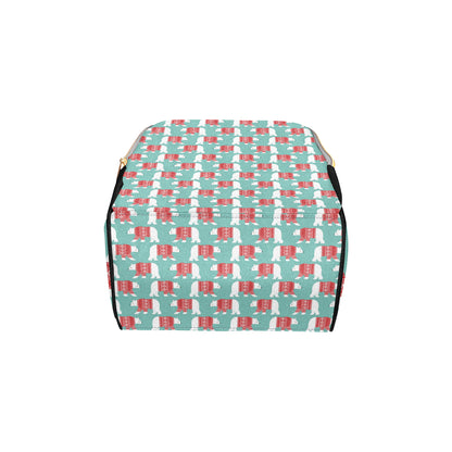 Polar Bear Pattern Print Design A04 Diaper Bag Backpack