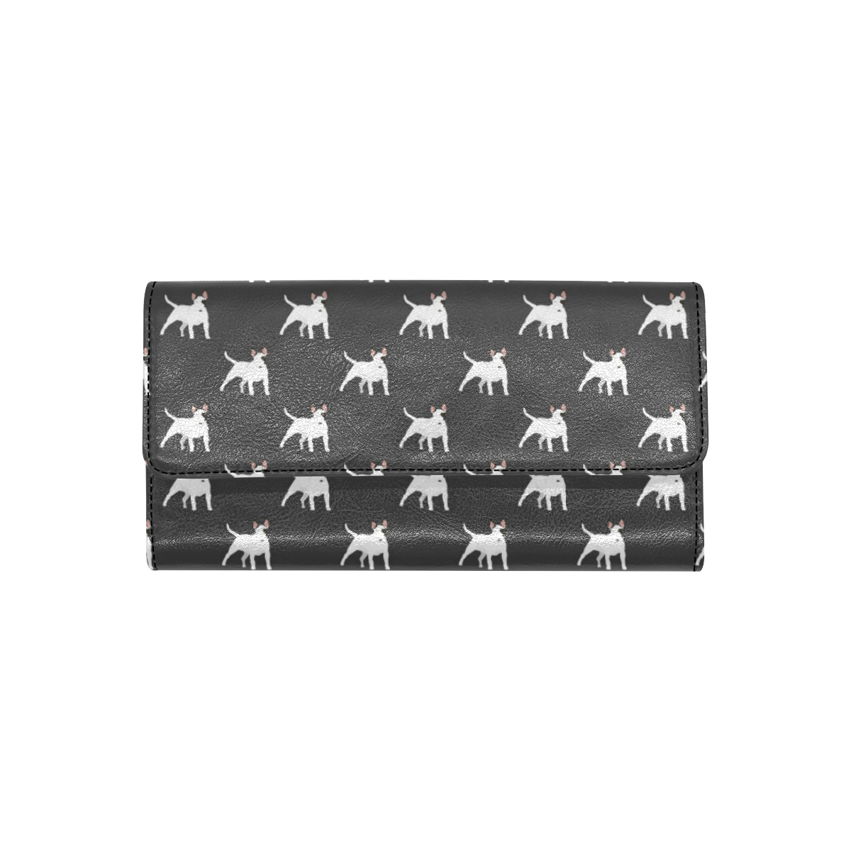 Bull Terriers Pattern Print Design 02 Women's Trifold Wallet