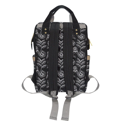 Camellia Pattern Print Design 02 Diaper Bag Backpack