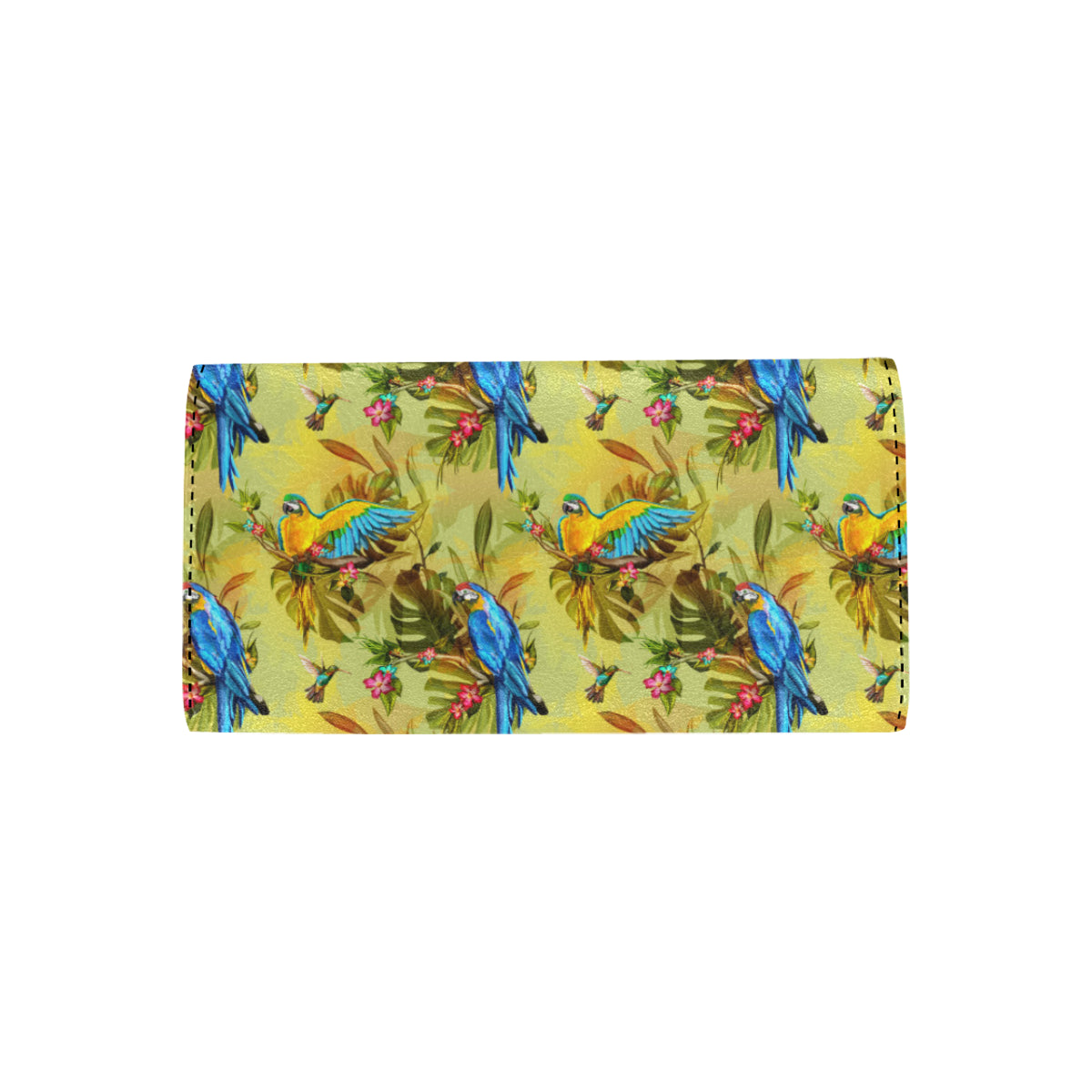 Parrot Pattern Print Design A02 Women's Trifold Wallet