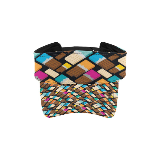 Chocolate Pattern Print Design 02 Unisex Sun Visor