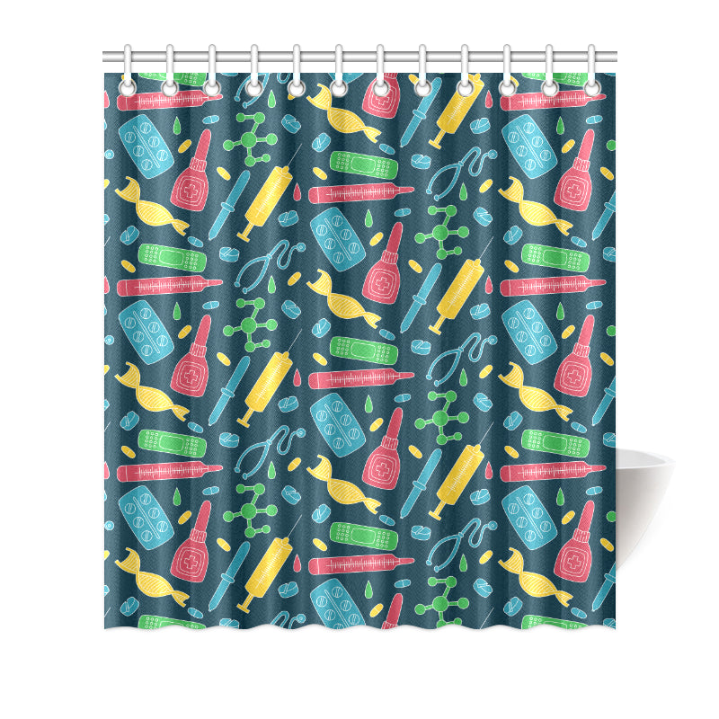Phlebotomist Pattern Print Design A03 Shower Curtain
