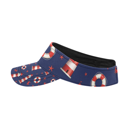 Nautical Pattern Print Design A03 Unisex Sun Visor