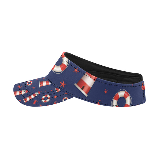 Nautical Pattern Print Design A03 Unisex Sun Visor