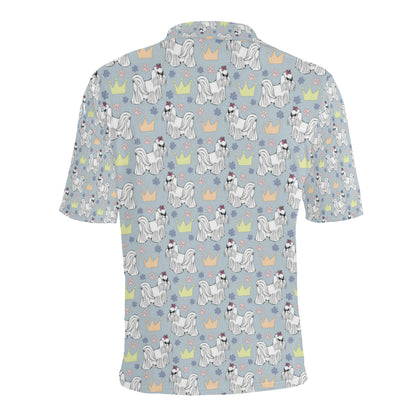 Maltese Pattern Print Design 04 Men Polo Shirt