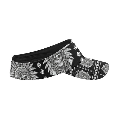 Native American Indian Skull Unisex Sun Visor