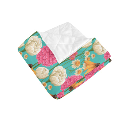 Summer Floral Pattern Print Design SF07 Premium Quilt