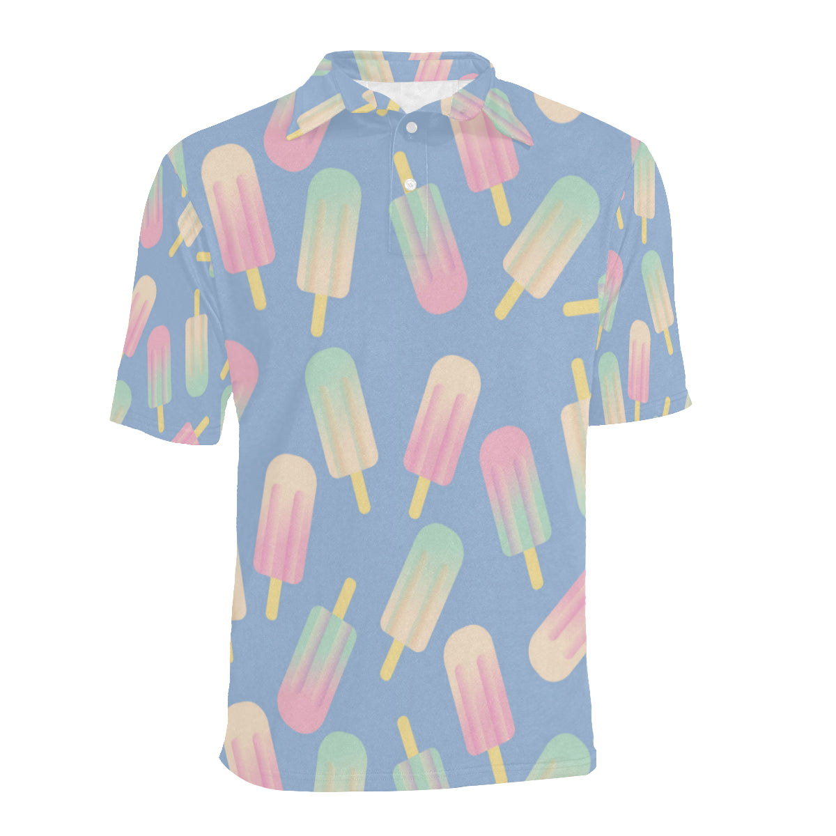 Ice Cream Pattern Print Design 05 Men Polo Shirt