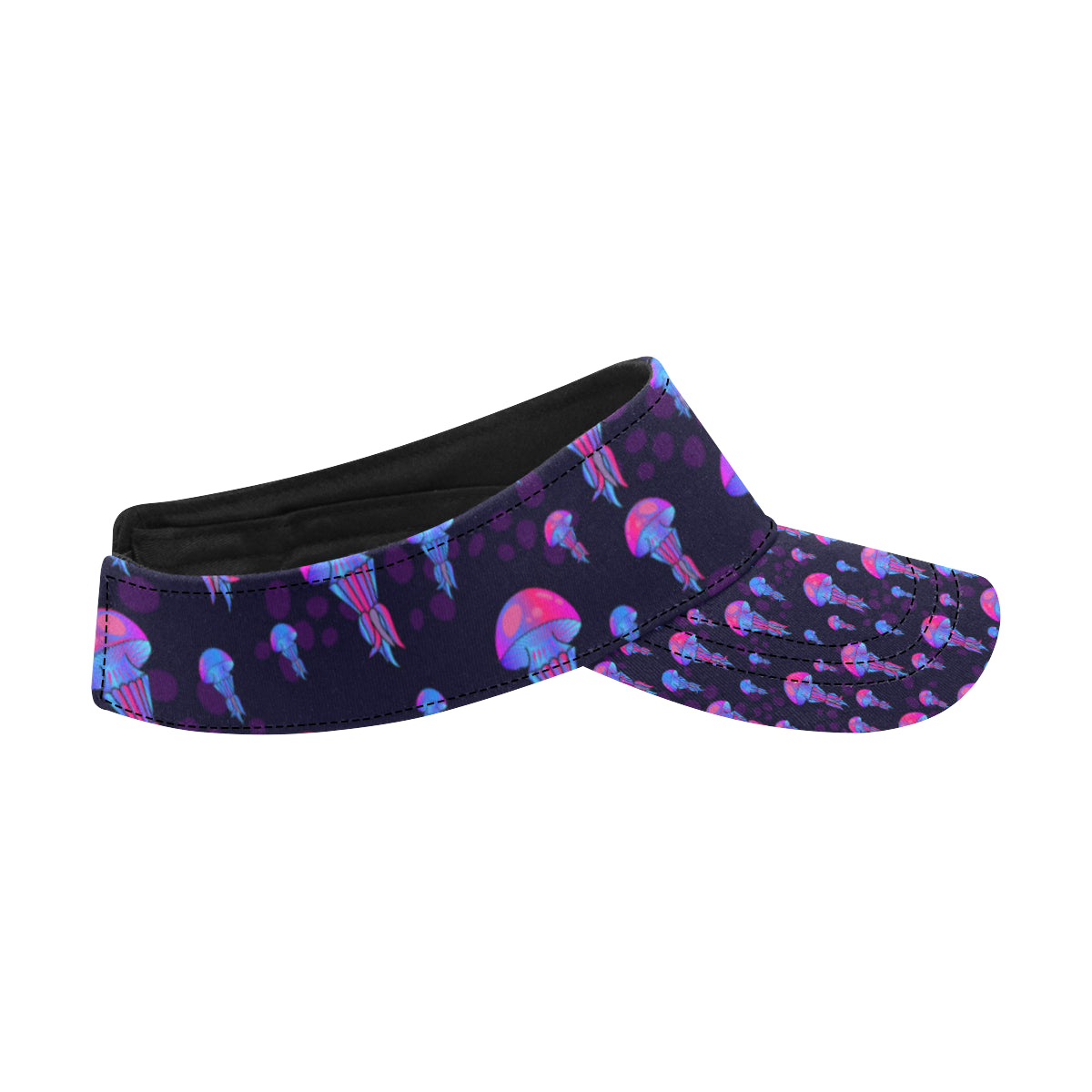 Jellyfish Neon Print Unisex Sun Visor