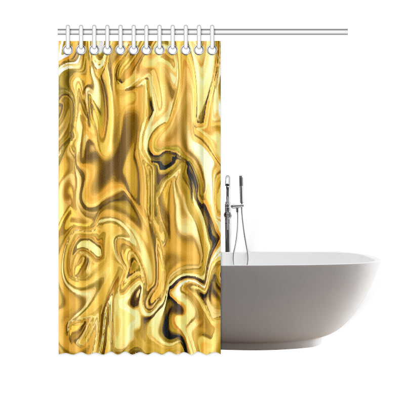 Liquid Pattern Print Design 03 Shower Curtain