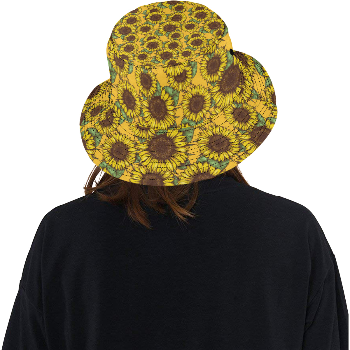 Sunflower Pattern Print Design SF04 Unisex Bucket Hat