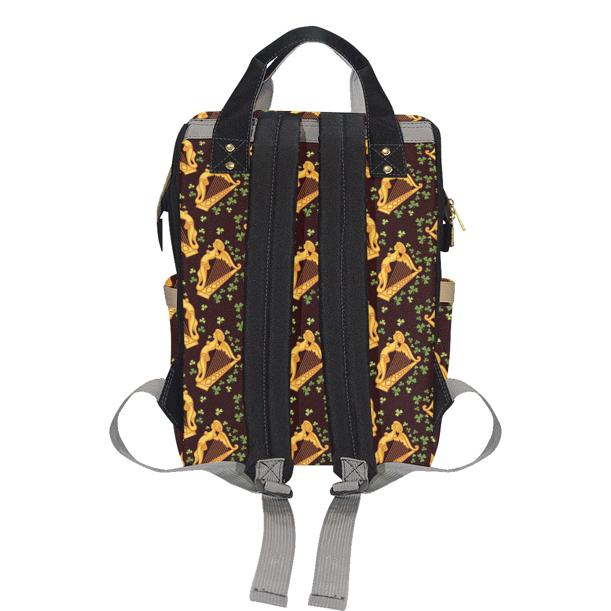 Harp Pattern Print Design 02 Diaper Bag Backpack