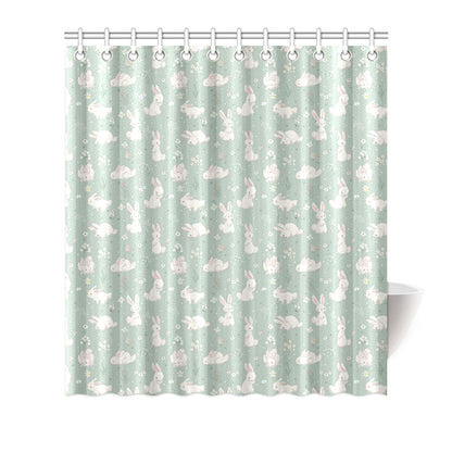 Bunny Pattern Print Design 03 Shower Curtain