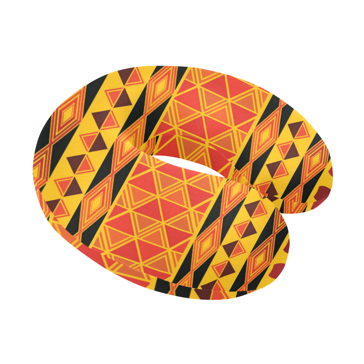 African Pattern Print Design 01 U-Shaped Travel Neck Pillow