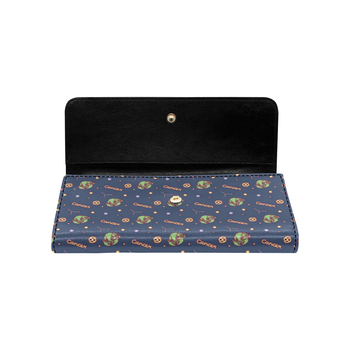 Cancer Zodiac Pattern Print Design 03 Women's Trifold Wallet