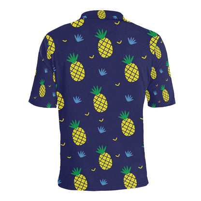 Pineapple Pattern Print Design A01 Men Polo Shirt