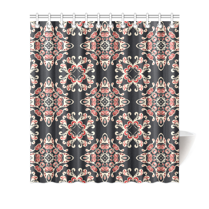Medallion Pattern Print Design 01 Shower Curtain