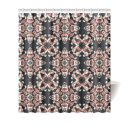 Medallion Pattern Print Design 01 Shower Curtain