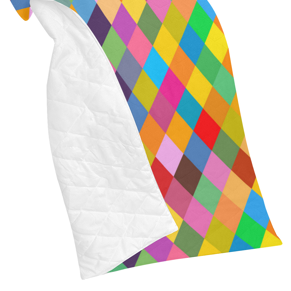 Harlequin Pattern Print Design 02 Premium Quilt