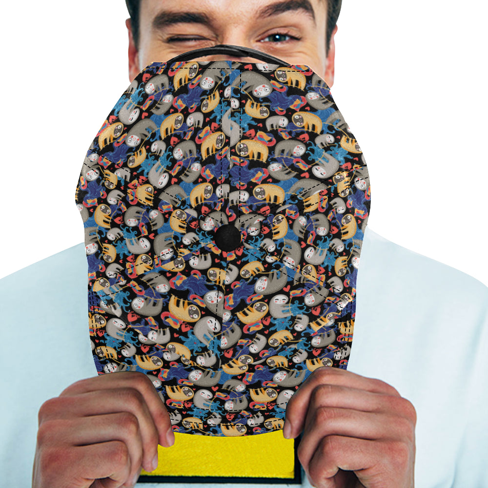 Sloth Cartoon Design Themed Print Snapback Cap