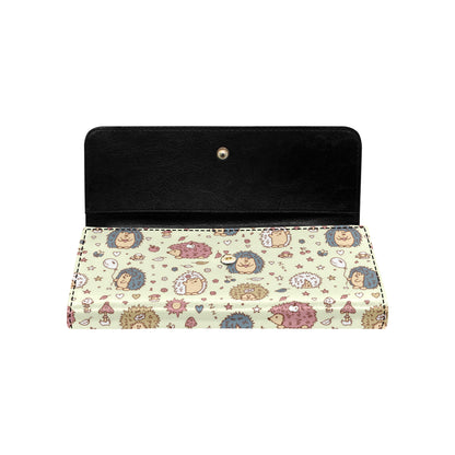 Hedgehog Cute Pattern Print Design 01 Women's Trifold Wallet