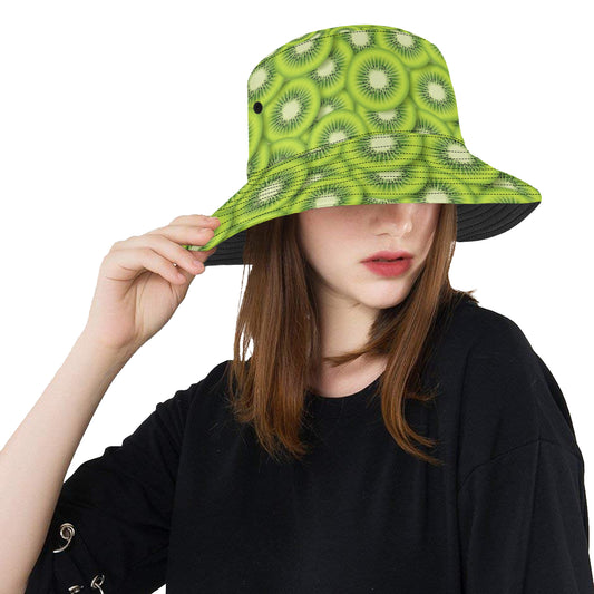 Kiwi Pattern Print Design KW01 Unisex Bucket Hat