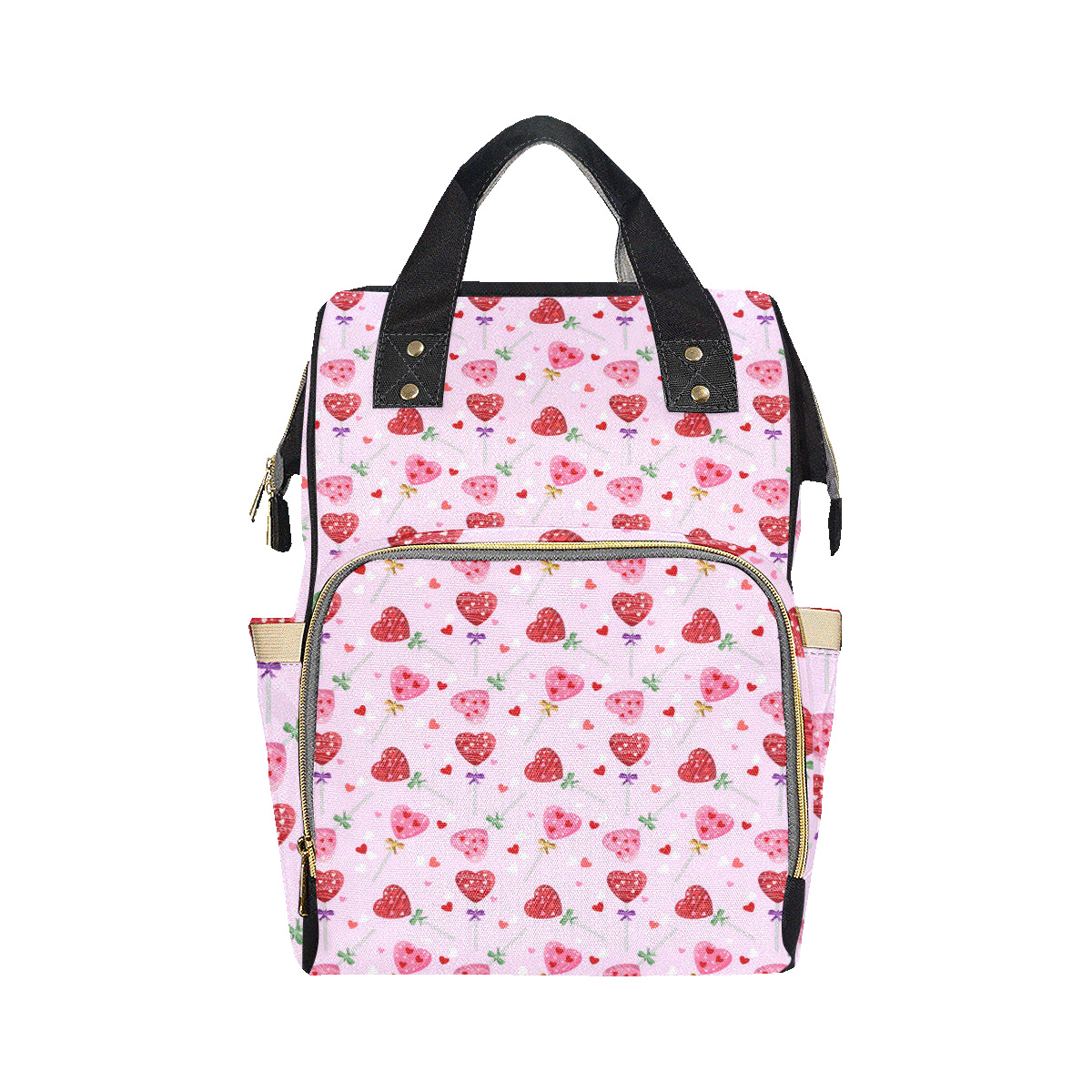 Lollipop Pattern Print Design LL07 Diaper Bag Backpack